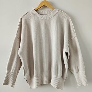 Abercrombie & Fitch Cream Sweater Oversized